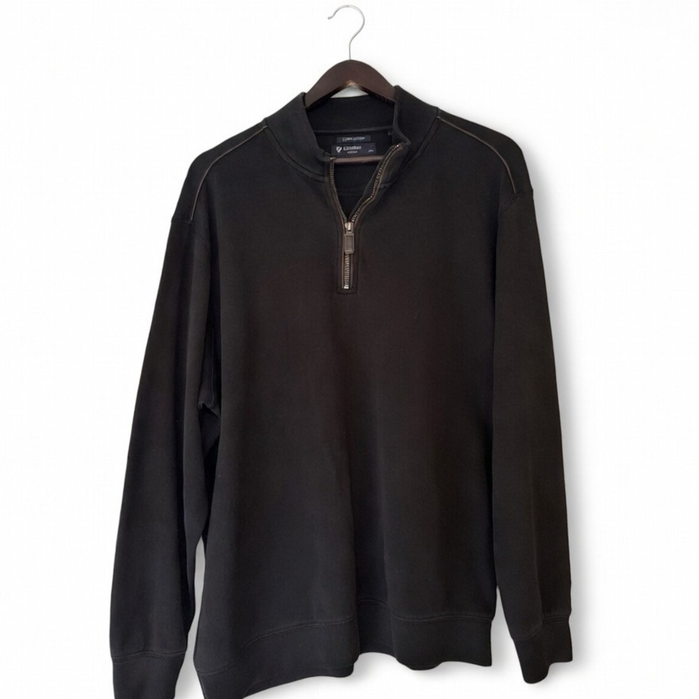 Daniel Cremieux Men's Black Zip-Up Sweater